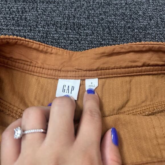 Gap Womens Rust Orange Corduroy Skirt Fall Size 2 - Picture 3 of 5